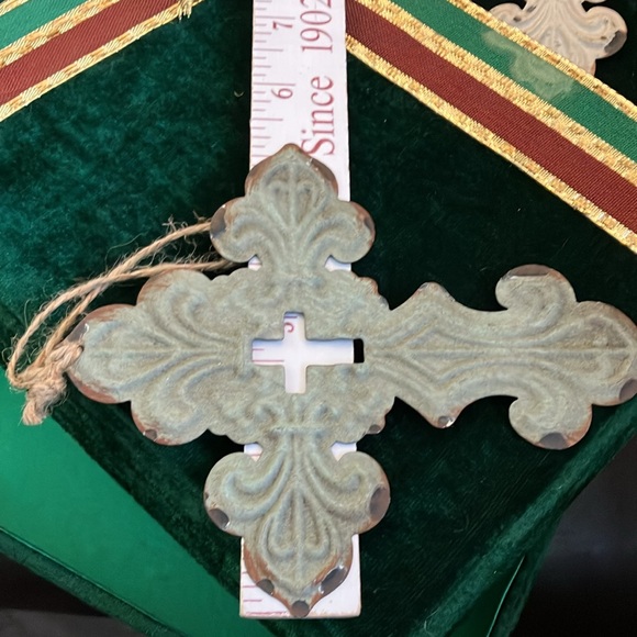 Set of 4 metal cross ornaments - Picture 7 of 7